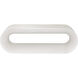 Capsule White Outdoor Bench